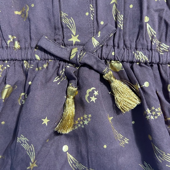 Mini Boden Purple/Gold Dress size 6/7 - Picture 3 of 8